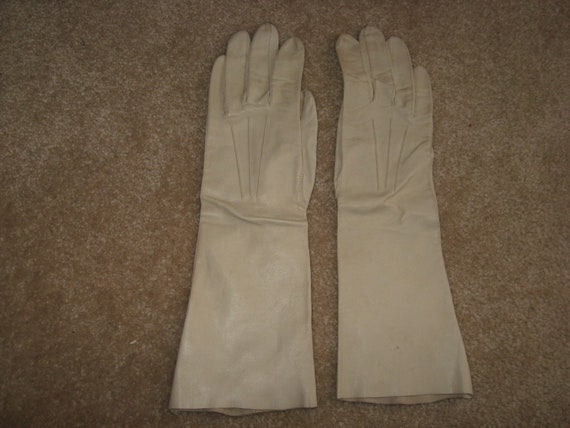 Vintage louis fischl leather gloves elegant glove… - image 2