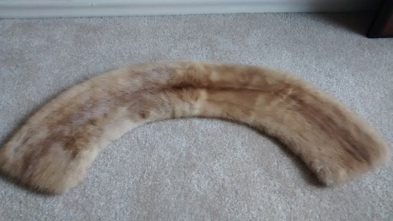 Vintage Mink Fur Collar - Mink Coat Collar - Sweat