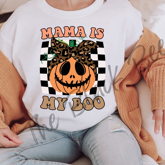Halloween Mama is My Boo PNG - Etsy