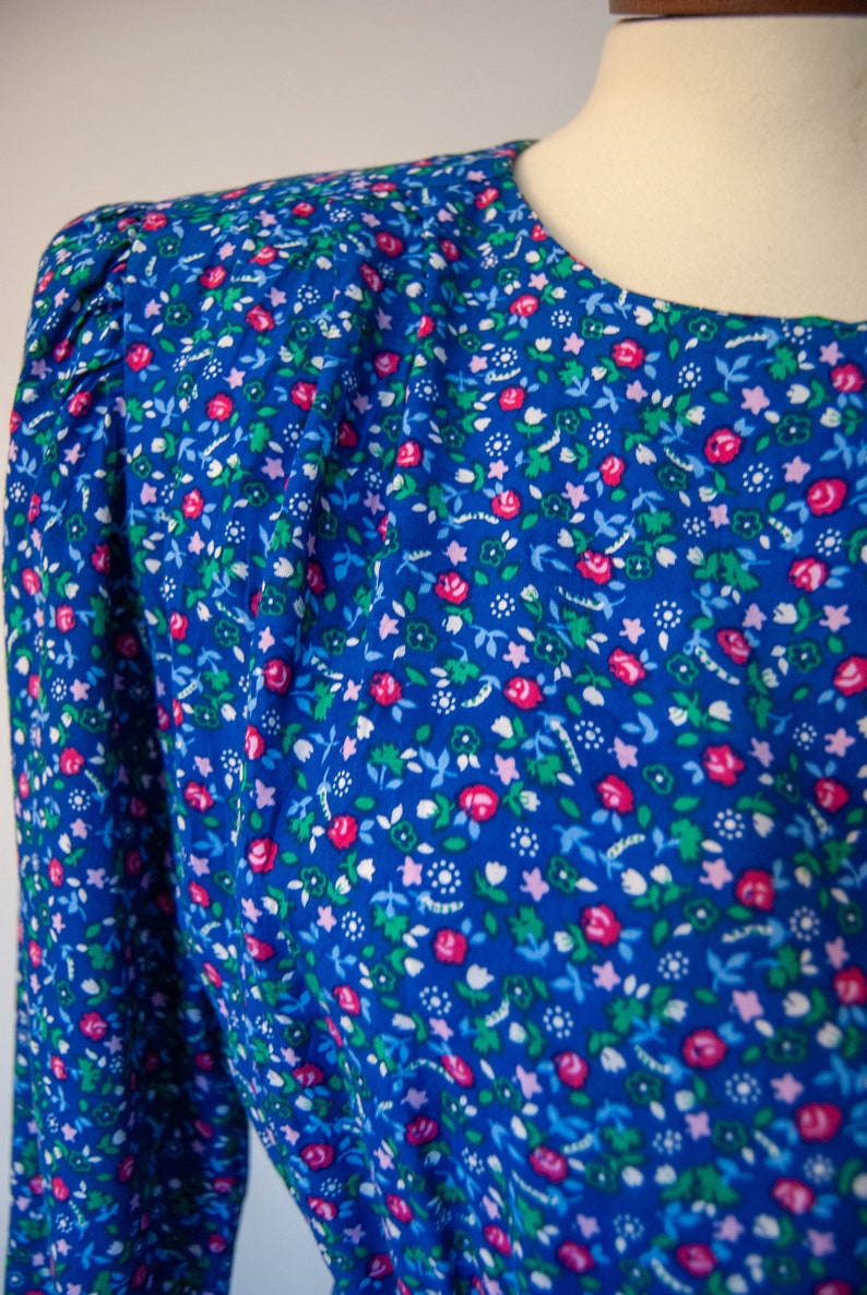 80s dress 80s floral dress 80s flowers dress vintage 80s dress 1980s dress vintage spring dress vintage summer dress