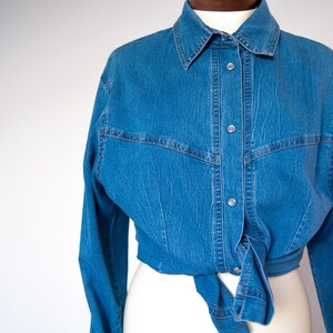 90s shirt, denim shirt, jeans shirt, grunge shirt, 1990s shirt, nineties shirt, vintage shirt, retro shirt image 6