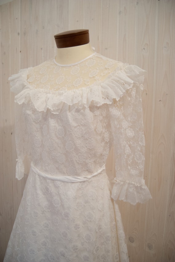 Vintage wedding dress, 60s wedding dress, retro w… - image 4