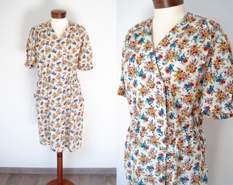 80s dress, 1980s dress, 80s floral dress, flower dress, summer dress, vintage floral dress, vintage 80s dress