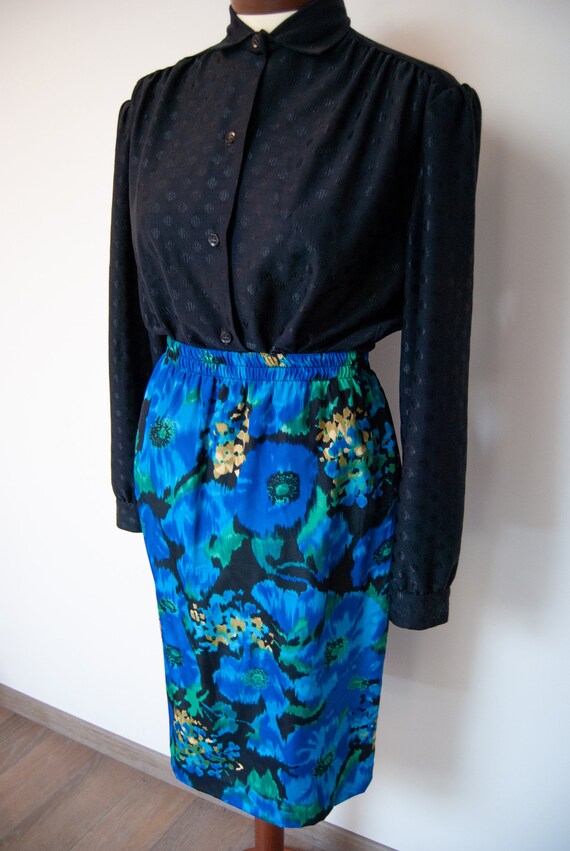 80s midi skirt, 80s printed skirt, colorful skirt… - image 6