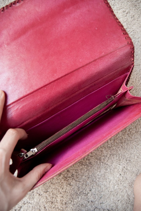 Vintage clutch, 70s vintage clutch, vintage leather c… Gem