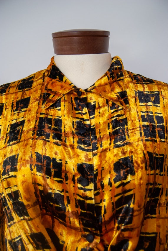 90s shirt, chenille shirt, 1990s shirt, tartan sh… - image 5