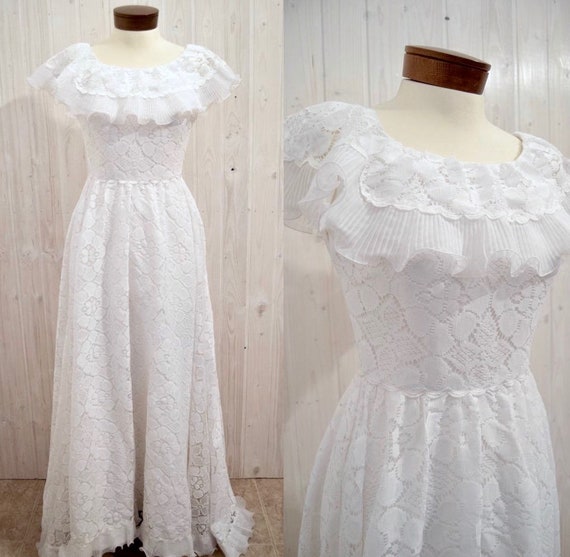 Vintage Wedding Dress 70s Wedding Dress Vintage Bridal - Etsy
