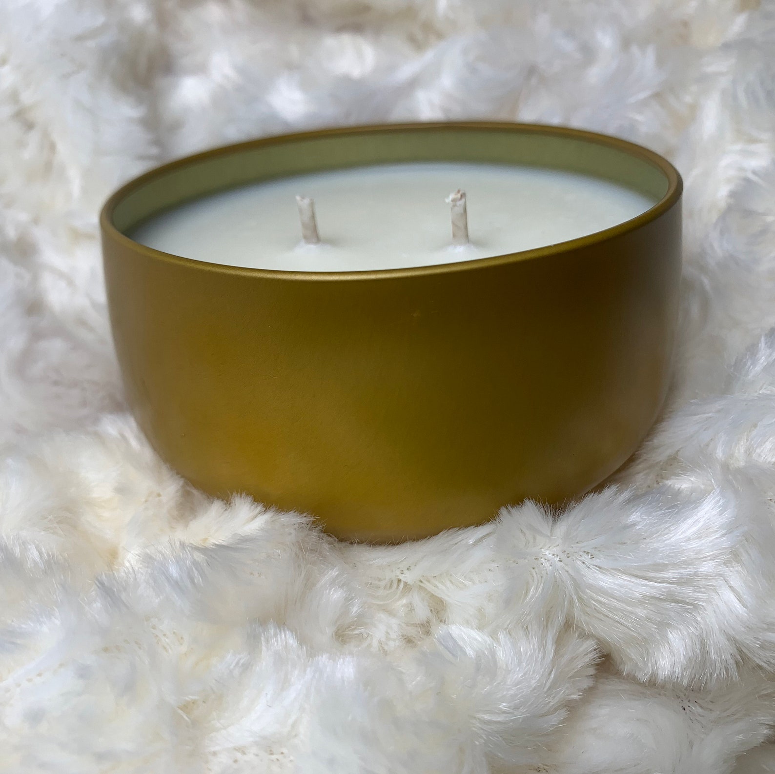 Twin Flame Candle Double Wick Vegan 100 Soy Hand Poured Etsy