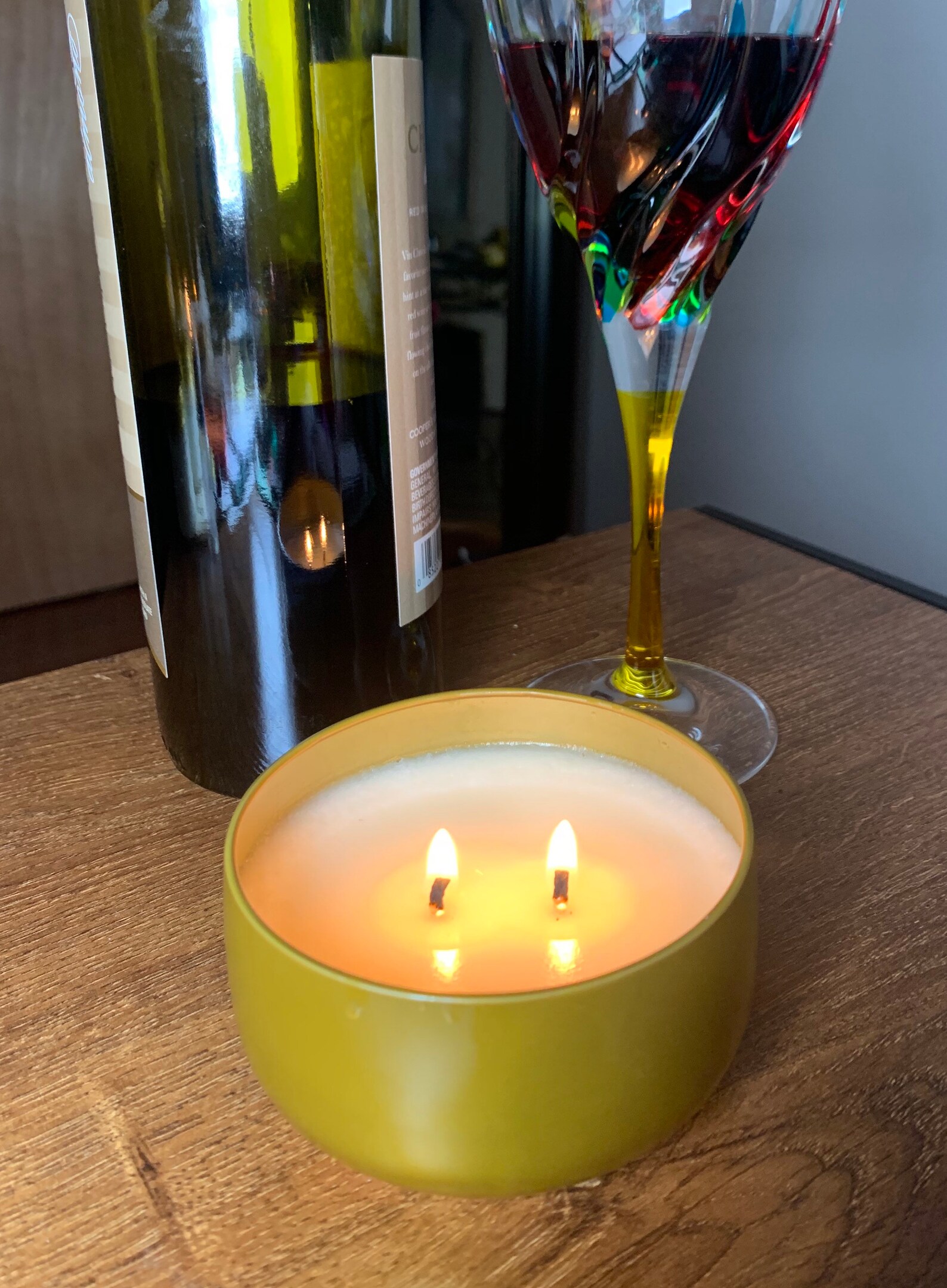 Twin Flame Candle Double Wick Vegan 100 Soy Hand Poured Etsy