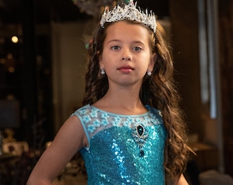 Elsa Dress, Frozen Dress, Frozen Sparkle Dress, Princess Elsa Dress, Fairytale Dress, Frozen, Sequins Dress, Birthday Dress, Disney Frozen