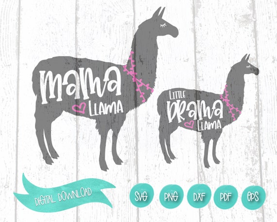 Download Llama Svg Mom And Me Svg Mothers Day Svg Mama Llama Svg Etsy