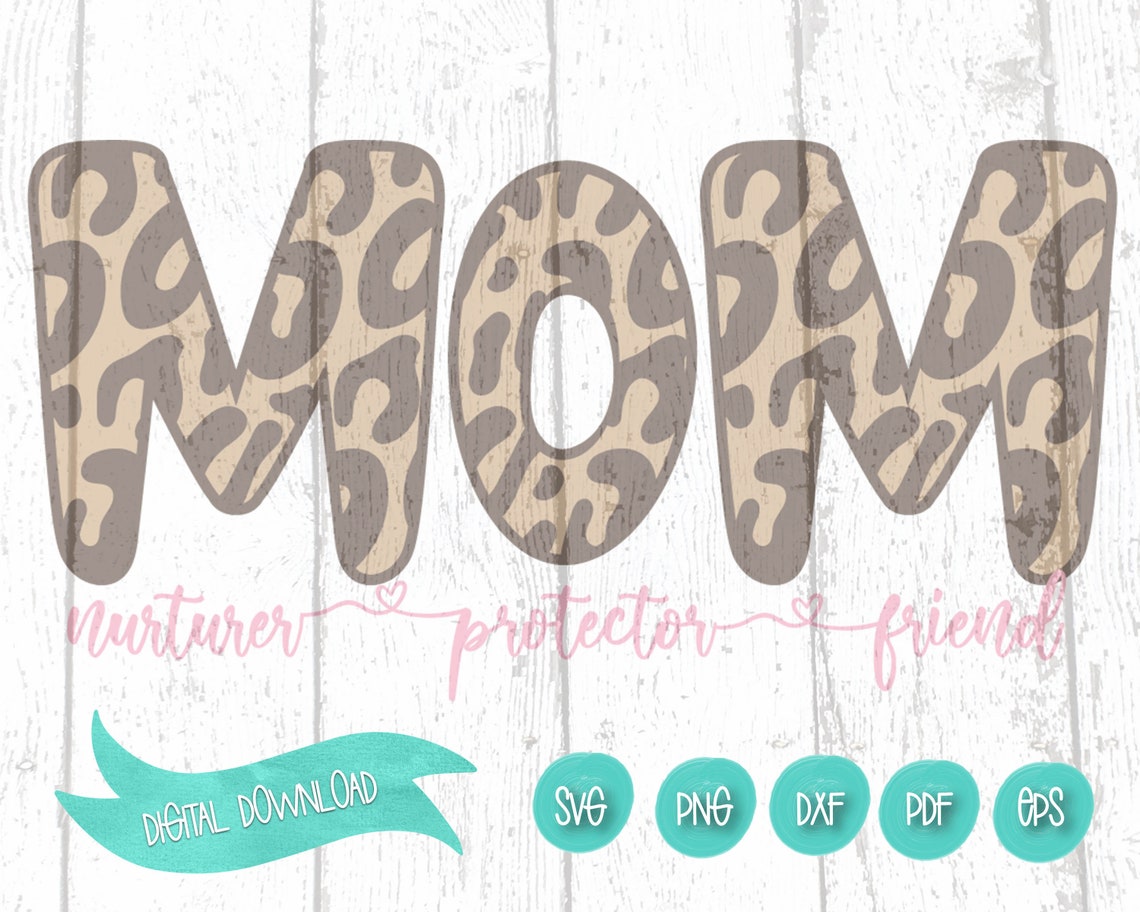 Cheetah Mom SVG Mothers Day SVG Mom SVG Mama Svg - Etsy