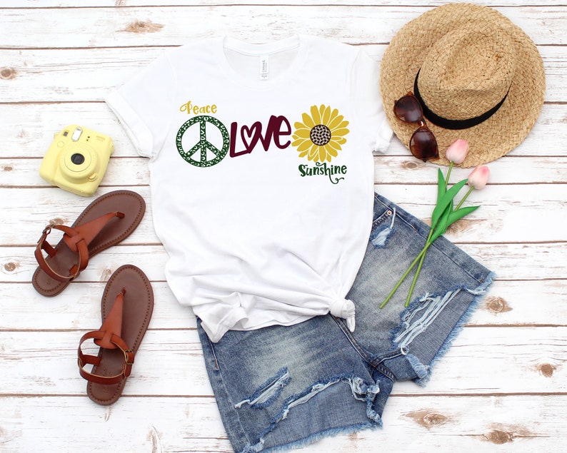 Free Free 197 Peace Love Sunflower Svg Free SVG PNG EPS DXF File