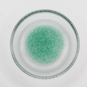 Mint AB Glass Micro Beads for Nail Art, Pixie Mini, 5 Gram Jar, 1MM Size, Jewelry Craft Supplies, Embellishment, Undrilled