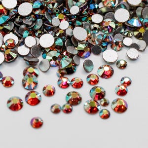 Blue Dawn Flatback Rhinestone Flat Back 1440 Pc MIX Bag Dance Costume DIY Nail Art Jewel Rhinestones SS6 SS10 SS12 SS16 SS20 Ships USA