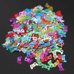 Video Game Controller Glitter Confetti Epoxy Tumblers, Birthday Party Decor, Craft Supplies, Events, DIY, Scrapbooking, Card Making C3-1-1