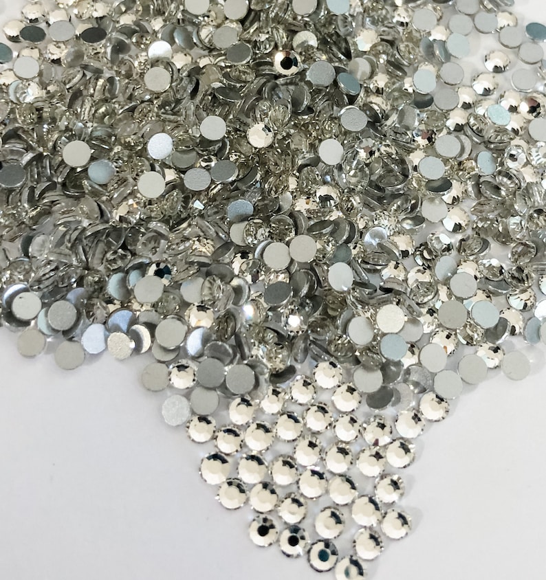 Crystal Flatback Flat Back Rhinestone Rhinestones 1440 Pcs SS3 Etsy