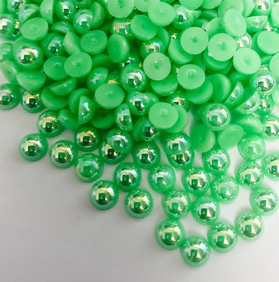 Green Half Pearls 