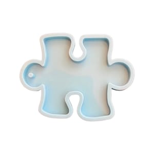 Autism Autistic Puzzle Piece Awareness Mom Silicon Keychain Key Chain Mold Ships From USA H11-2