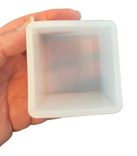 Small Square Cube Cubic 2 Paper Weight Silicon Mold Ships From USA 