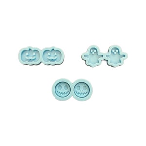 Halloween Silicone earrings mold for resin and epoxy Pumpkin