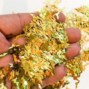 Gold Flying Ball Fun Party Confetti Chunky Poly Glitter for Glitter Epoxy Tumblers Ships From USA C6-1-5