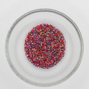Mixed Color Glass Micro Beads for Nail Art, Pixie Mini, 5 Gram Jar, 1MM Size, Jewelry Craft Supplies, Embellishment, Undrilled