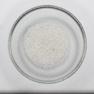 Crystal Clear AB Glass White Micro Beads for Nail Art, Pixie Mini, 5 Gram Jar, 1MM Size, Jewelry Craft Supplies, Embellishment, Undrilled