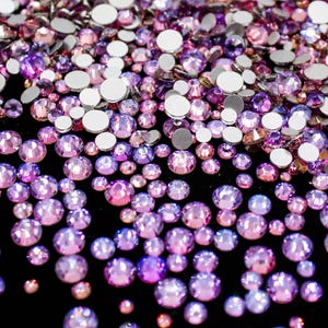 Air Violet Flatback Rhinestone Flat Back Purple 1440 Pc MIX Bag Dance Costume DIY Nail Art Jewel Rhinestones SS6 SS10 SS12 SS16 SS20 USA