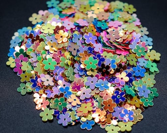 Purpurina de margaritas en colores dorados para vasos de epoxi, decoración de fiestas, manualidades, eventos, bricolaje, scrapbooking, tarjetas, verano C6-6-4