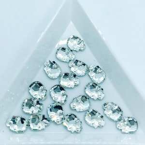 Crystal 6x8mm Skull Shape Shaped Flatback Flat Back Rhinestone ...