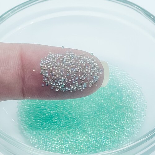 Mint Seafoam Glass Caviar Pixie Micro Mini Beads Nail Art in Etsy