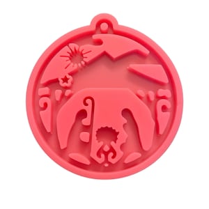 Fancy Nativity Jesus Christmas Winter Snow Holiday Spirit Tree Ornament Silicon Keychain Key Chain Mold Ships From USA H28-1