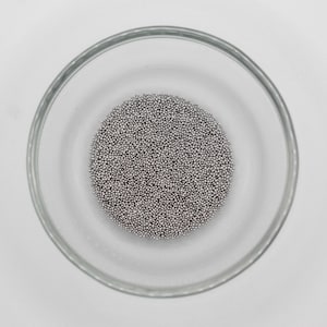 Metallic Silver Glass Micro Beads for Nail Art, Pixie Mini, 5 Gram Jar, 1MM Size, Jewelry Craft Supplies, Embellishment, Undrilled
