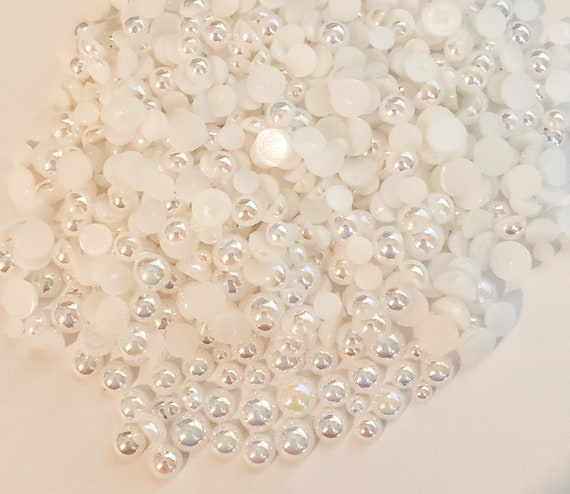 FLAT BACK PEARLS 4MM White