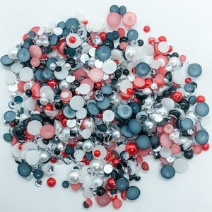 Red Mixed Sizes Flatback Pearl 1000 Pieces – Craftyrific