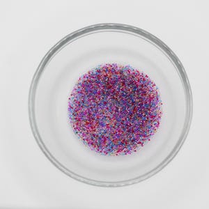 Translucent Mixed Color Glass Micro Beads for Nail Art, Pixie Mini, 5 Gram Jar, 1MM Size, Jewelry Craft Supplies, Embellishment, Undrilled