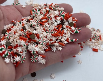 Fake Snowflake Sprinkles Clay Sprinkles for Slime, Resin Inclusions, or  Nail Art Fimo Polymer Faux Sprinkle Mix Sprinkle Craft Supply 