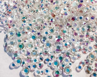 1440 Pieces Mix MIXED Sizes Crystal Clear AB Flatback Flat Back Rhinestones Nail Art Gem Jewel Diamond SS6 SS10 SS12 SS16 SS20 Ships Frm USA