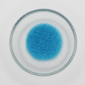 Aqua Blue AB Glass Micro Beads for Nail Art, Pixie Mini, 5 Gram Jar, 1MM Size, Jewelry Craft Supplies, Embellishment, Undrilled