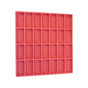 Small Dot Domino Mold Resin Mold Domino, Domino Mold Silicone Double 6  Domino , DIY Molds for Resin Domino Game Mold 