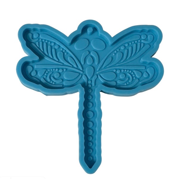 Dragonfly Ornate Insect Bug Dragon Fly Silicon Keychain Key Chain Mold Ships From USA H22-1