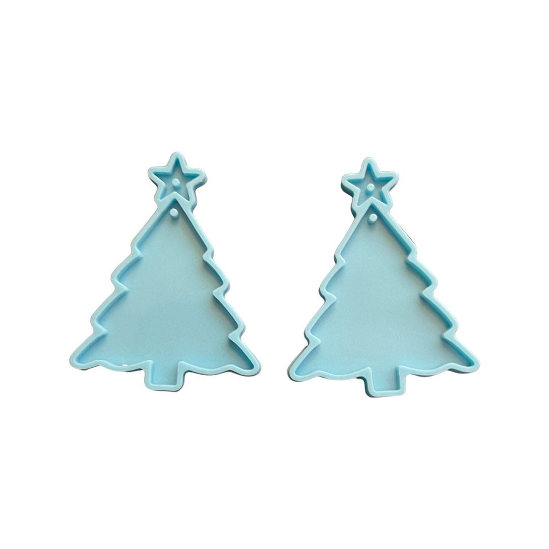Large Christmas Tree Star Stars Holiday Winter Earring - Etsy
