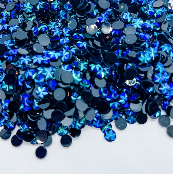 1000 Pc Black AB Snowflake Jelly Rhinestone Resin Flat Back  display picture 1