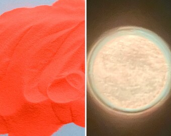 Dark Orange Glow in the Dark #105 Mica Powder 5 GRAM JAR Soap Making Epoxy Crafts Slime Epoxy Tumblers Ships From USA