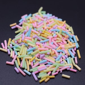 Pastel Sprinkles Polymer Clay Slice Snowglobe Tumblers, Slime, Hair Gel, Nail Art, Jewelry, Resin, DIY Project, Summer Craft B1-5-2