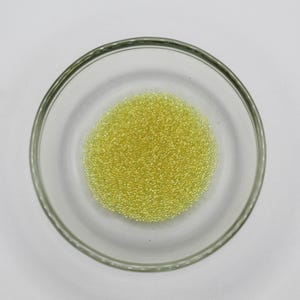 Yellow AB Glass Micro Beads for Nail Art, Pixie Mini, 5 Gram Jar, 1MM Size, Jewelry Craft Supplies, Embellishment, Undrilled
