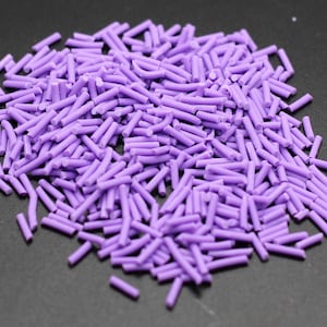 Purple Sprinkles Polymer Clay Slice for Snowglobe Tumblers, Slime, Hair Gel, Nail Art, Jewelry, Resin Valentine Projects, Crafting B9-1-1