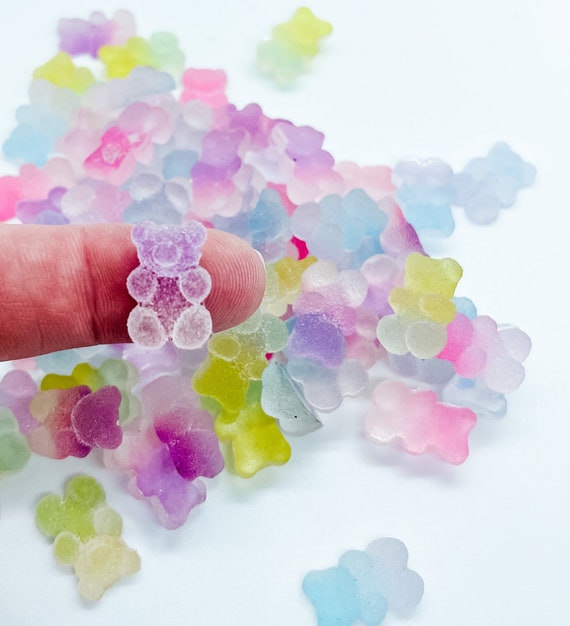5/10/20 Pieces Super LARGE Pastel Jelly Gummy Bear Charms , Craft Supplies,  Decoden Crafts, -  Sweden