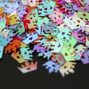 Mixed Color Princess Crown Glitter for Epoxy Tumblers, Birthday Party Decor, Craft Supplies, Events, DIY, Scrapbooking, Card Making C5-4-2